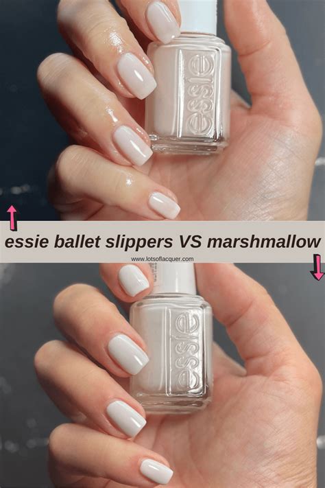 essie allure vs ballet slippers.